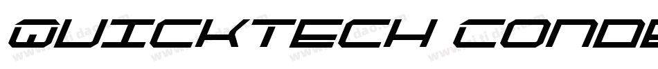 QuickTech Condensed Italic字体转换
